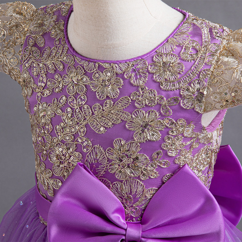 Mesh Bow Lace-up Cap Sleeve Maxi Dresses - image 27