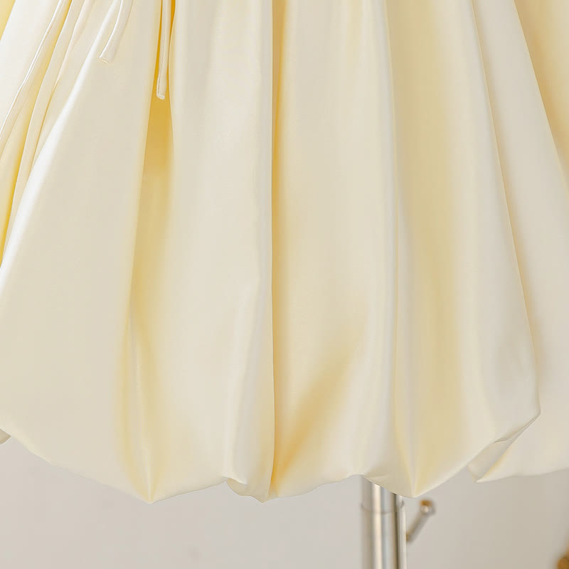 Satin Bow Sleeveless Midi Dresses - image 8