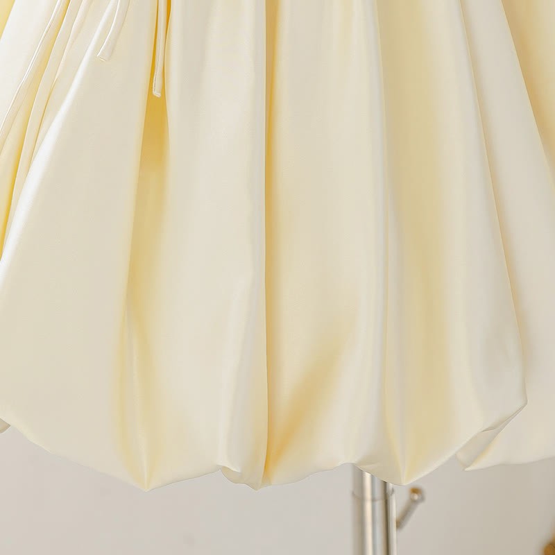 Satin Bow Sleeveless Midi Dresses - image 8