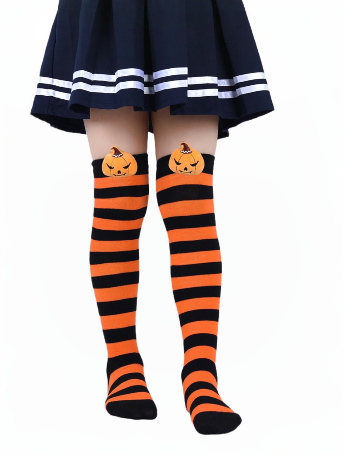 Stripes Socks -  Orange & Black - 7-12Y - image 8
