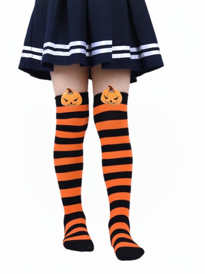Stripes Socks -  Orange & Black - 7-12Y - image 8