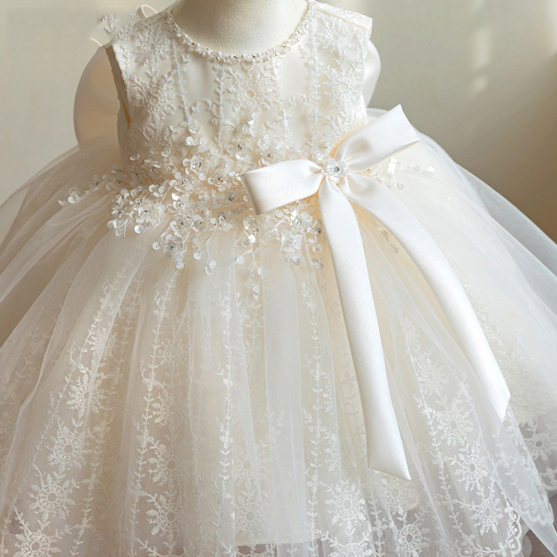 Lace Bow Sleeveless Short Dresses - image 5
