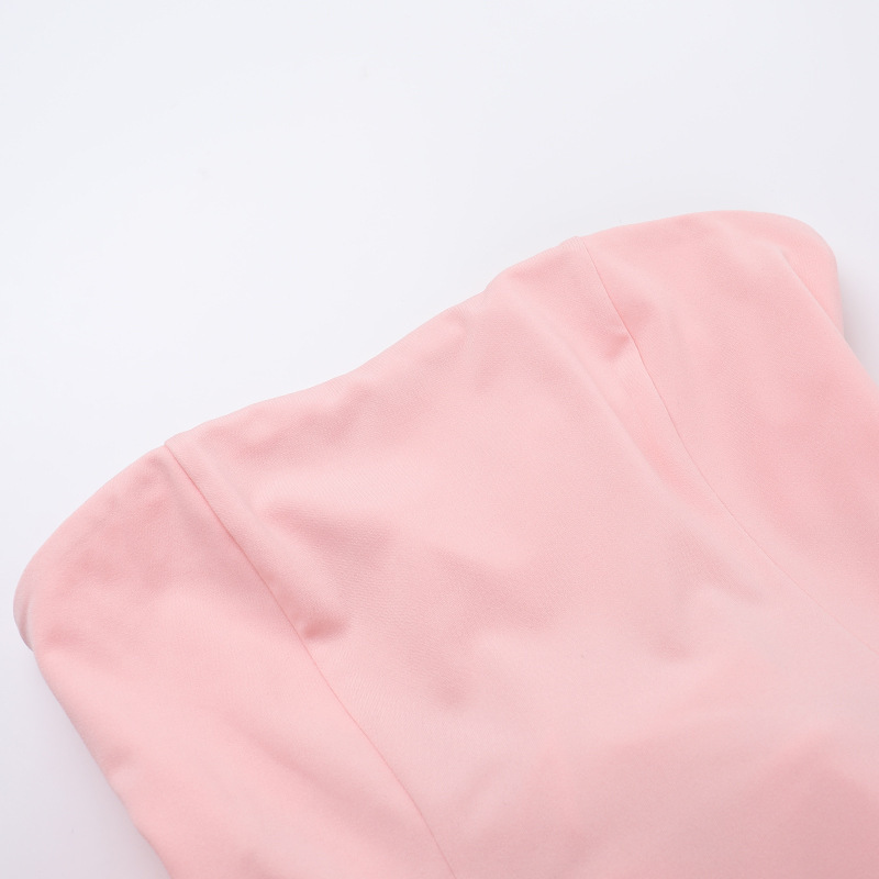 Satin Bow Sleeveless Short Dresses - image 15