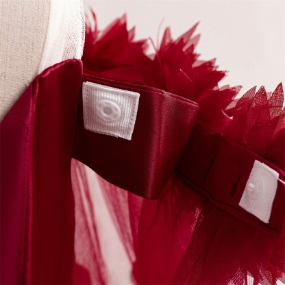 Mesh Rosette Sleeveless Midi Dresses - image 38