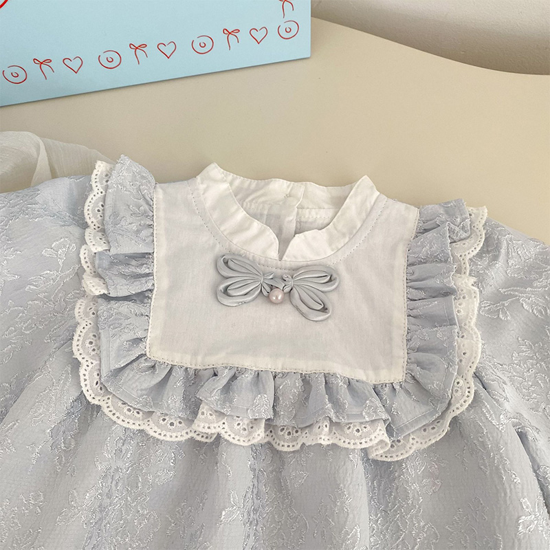 [Archive Sale] Jacquard Folds Bow Long Sleeve Regular Bodysuit - image 8