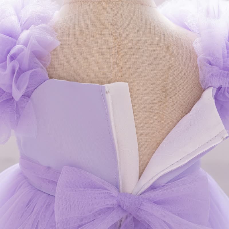 Mesh Bow Sleeveless Short Dresses - image 45