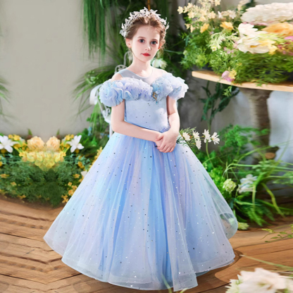 Mesh Fluffy Sleeveless Maxi Dresses - image 4