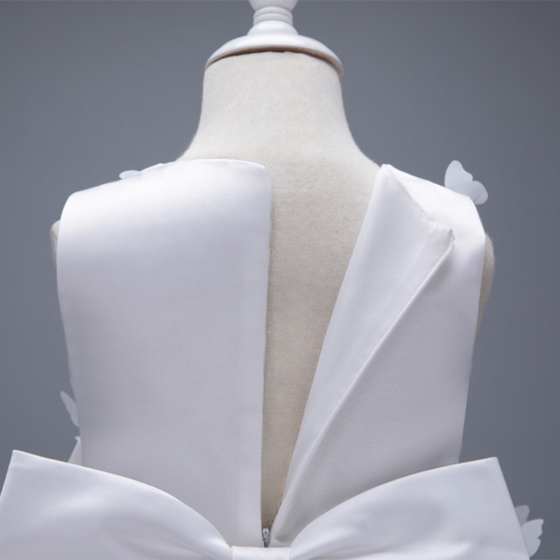 Mesh Bow Rosette Short Sleeve Mid-long Dresses - image 29