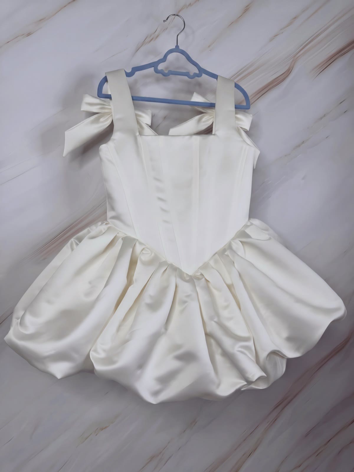 Satin Bow Sleeveless Midi Dresses - image 9