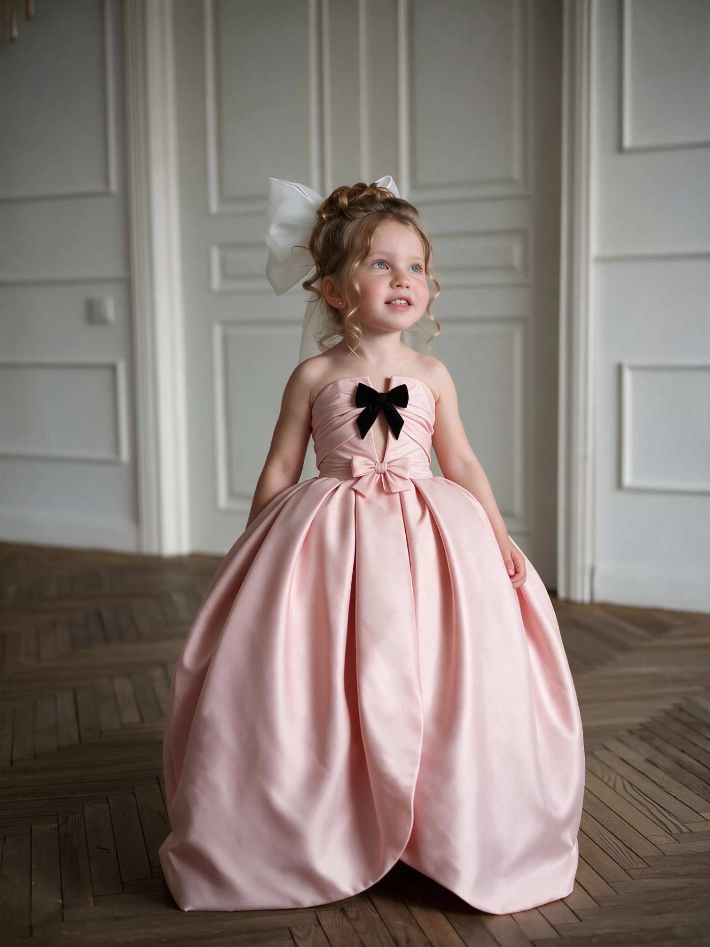 Satin Bow Sleeveless Maxi Dresses - image 3