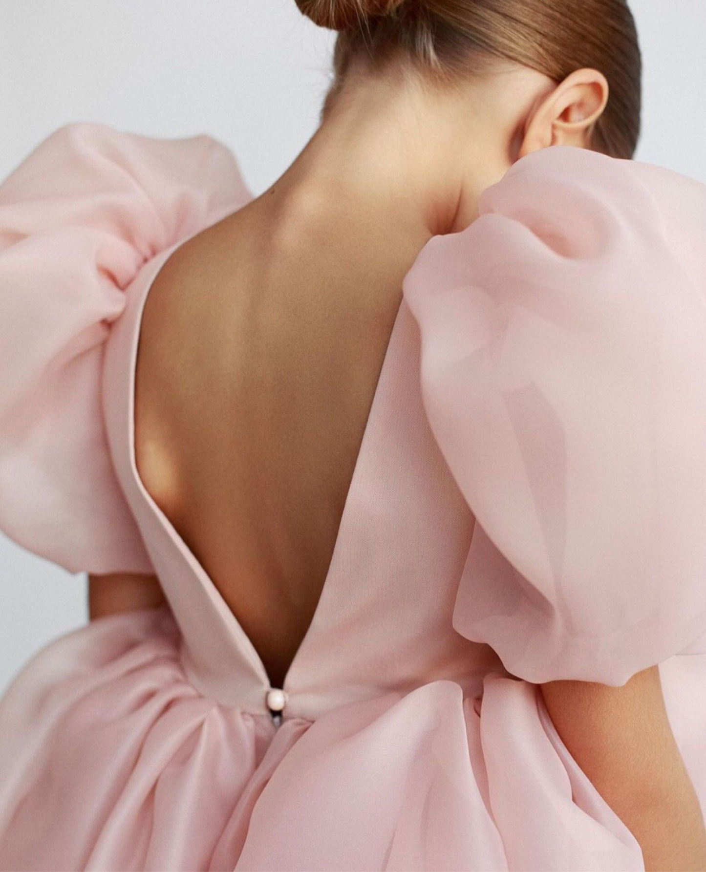 Organza Backless Short Sleeve Midi Dresses - image 7