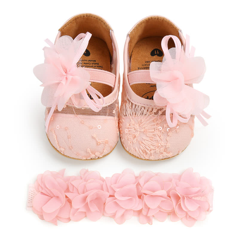 Solid Rosette Round Toe Flats - image 30