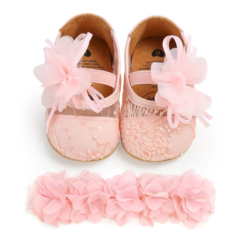 Solid Rosette Round Toe Flats - image 30
