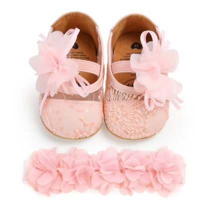 Solid Rosette Round Toe Flats - image 30