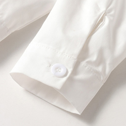 Cotton Bow Long Sleeve Regular 3-piece Formal Suit - image 18