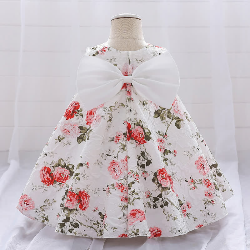 Chemical Fiber Blend Bow Sleeveless Short Dresses - image 6