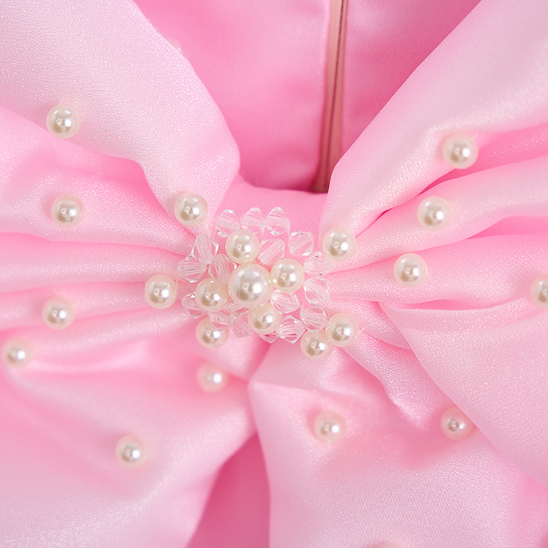 Organza Bow Short Sleeve Midi Dresses - image 5