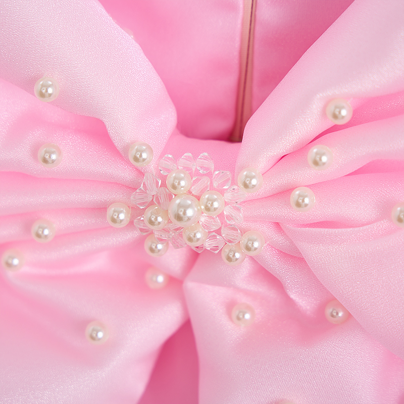 Organza Bow Short Sleeve Midi Dresses - image 5