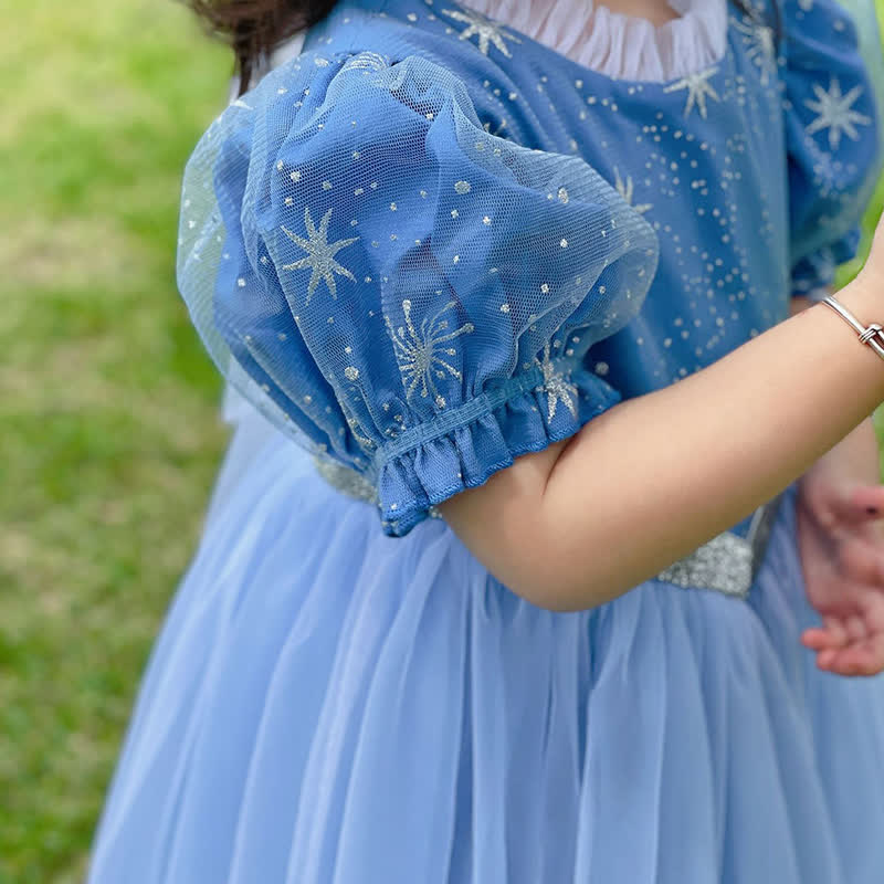 Mesh Hollow Out Short Sleeve Long Dresses - image 8