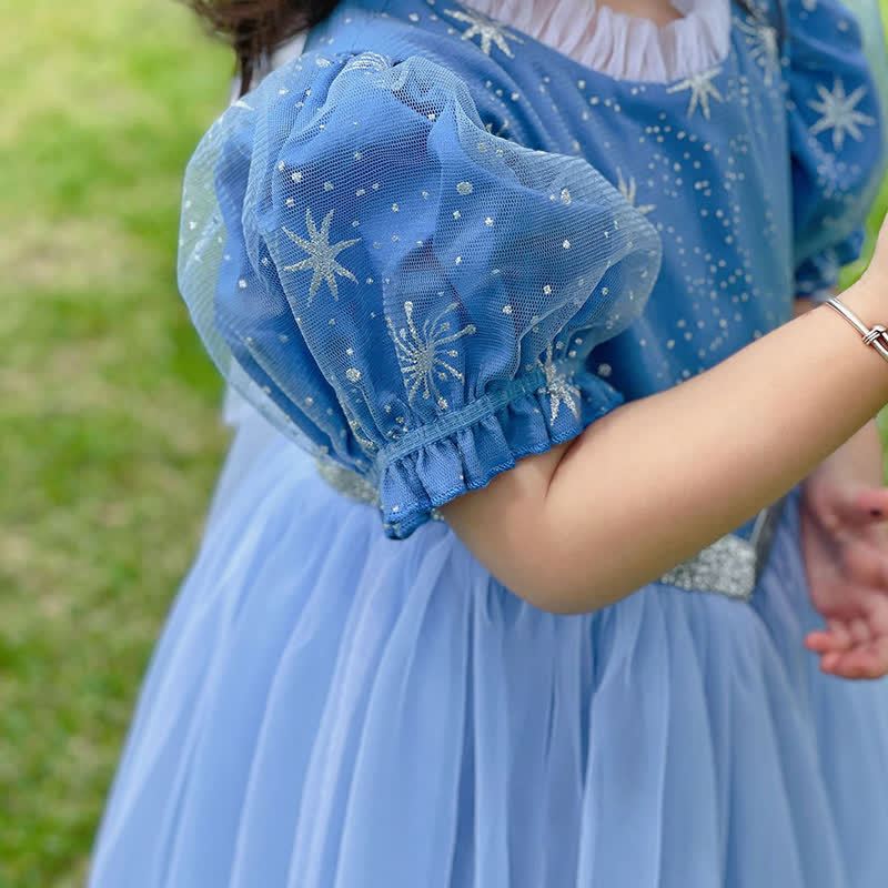 Mesh Hollow Out Short Sleeve Long Dresses - image 8