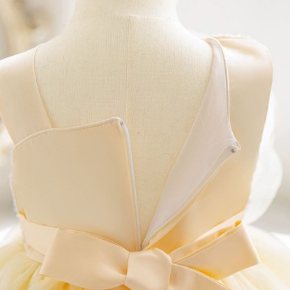 Chemical Fiber Blend Folds Rosette Sleeveless Midi Dresses - image 18