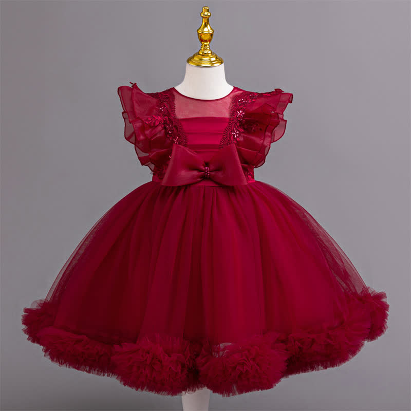 Organza Lace Bow Sleeveless Midi Dresses - image 18