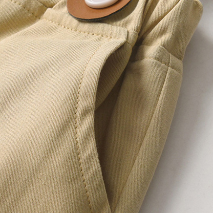 Cotton Bow Overalls Long Sleeve Regular 3-piece Formal Suit - image 33