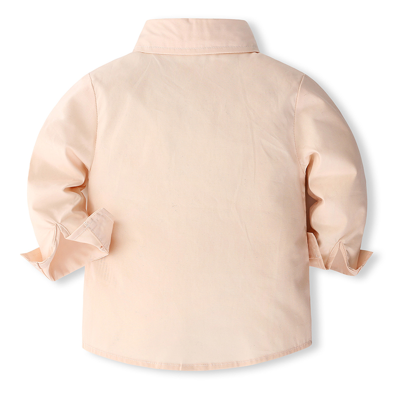 [Archive Sale] Cotton-blend Bow Overalls Long Sleeve Regular Two-piece Set - image 4