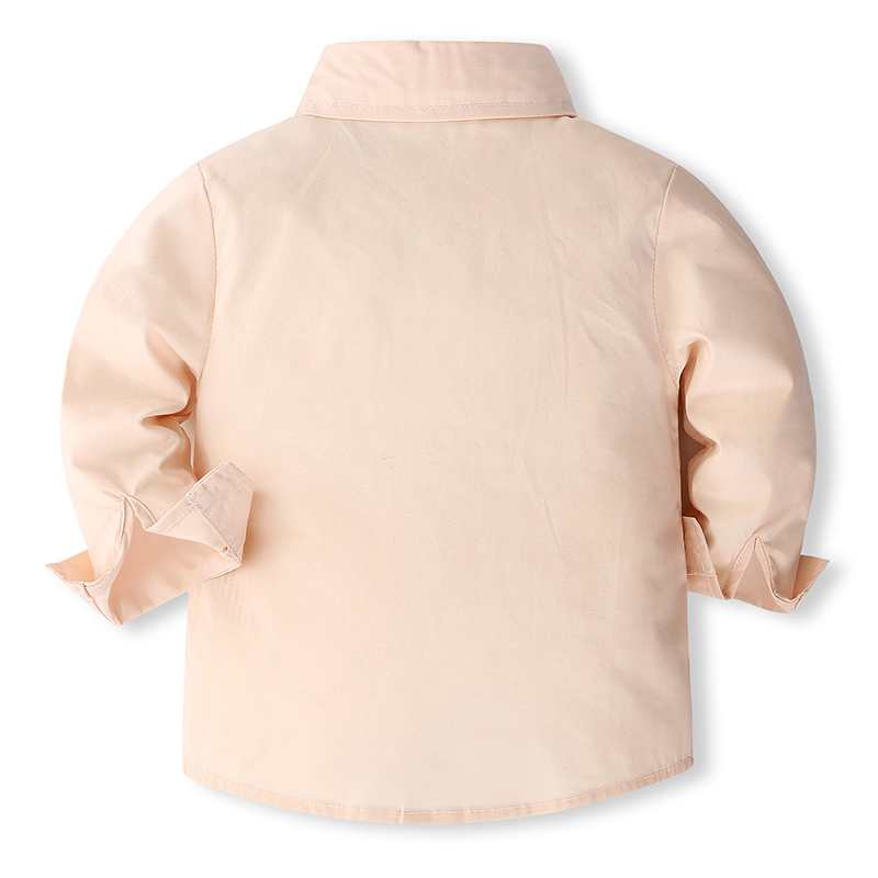 [Archive Sale] Cotton-blend Bow Overalls Long Sleeve Regular Two-piece Set - image 4