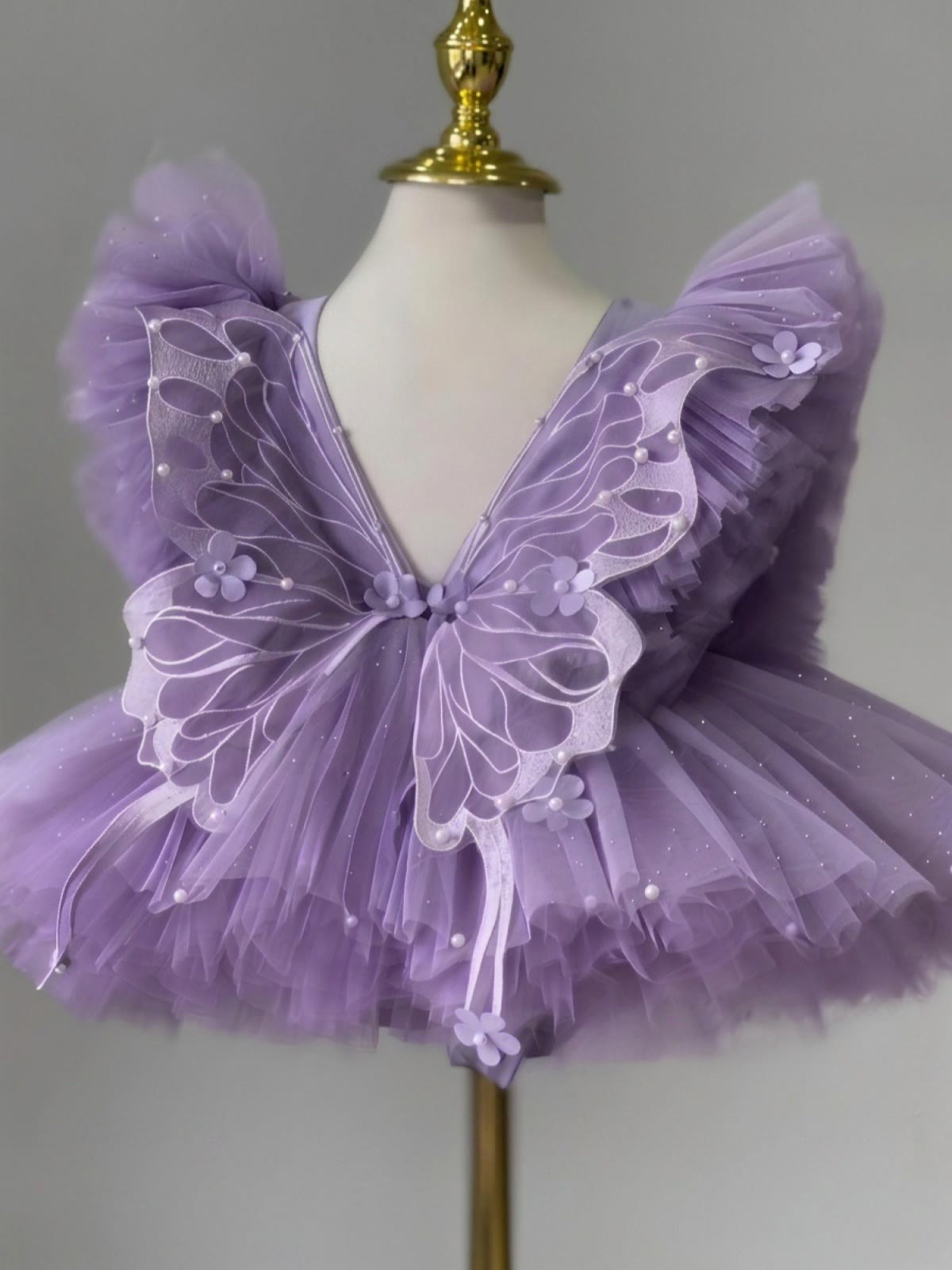 Mesh Flora Pearl Sleeveless Short Dresses - image 3