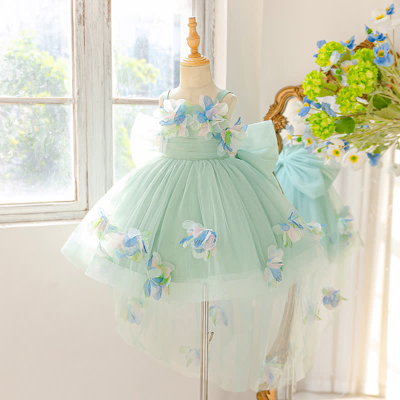 Mesh Rosette Sleeveless Midi Dresses - image 4