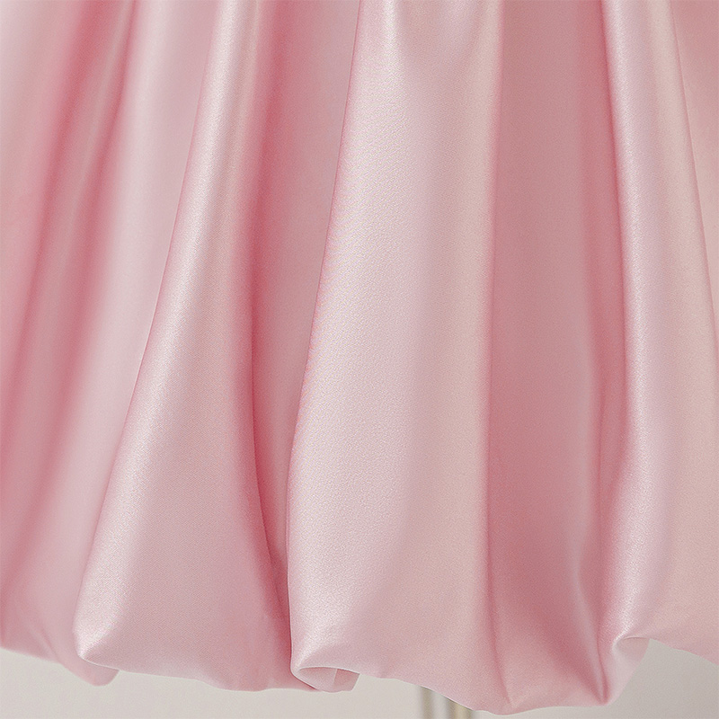 Satin Bow Backless Sleeveless Short Dresses - image 6