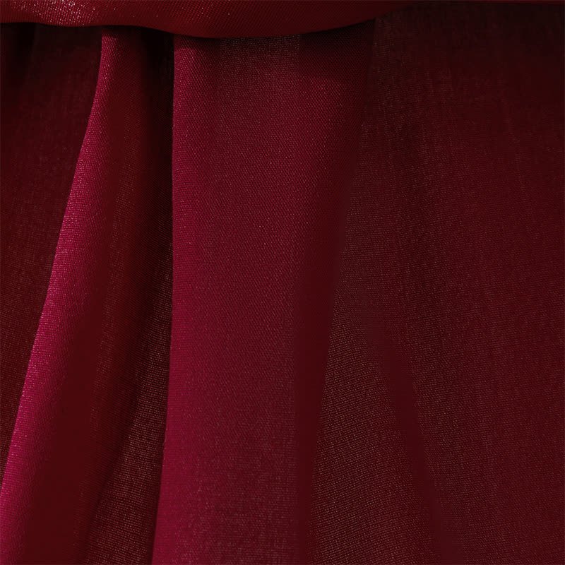 Mesh Lace Bow Long Sleeve Maxi Dresses - image 40