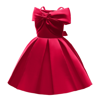 Satin Bow Cap Sleeve Midi Dresses - image 14