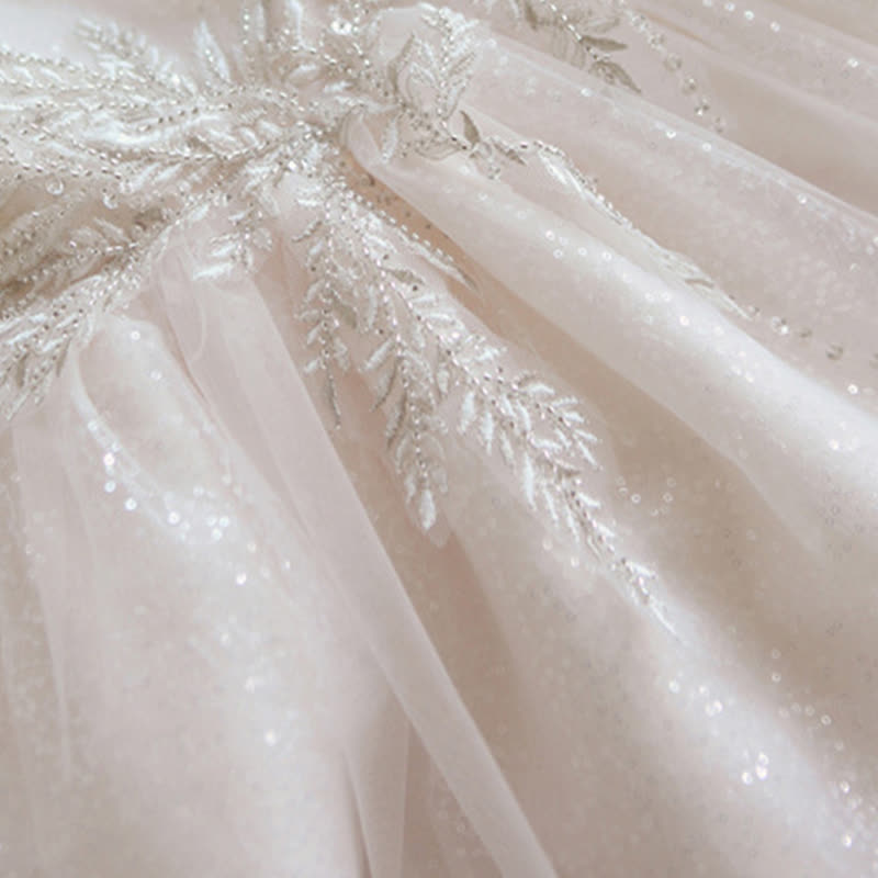 Chemical Fiber Blend Lace Embroidery Sleeveless Mid-long Dresses - image 8