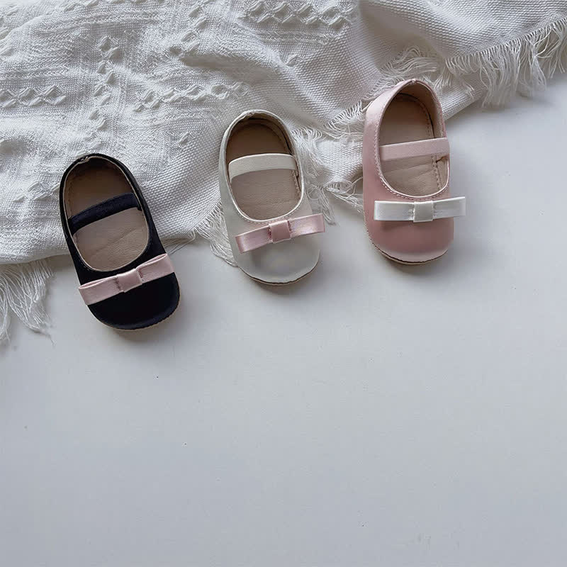 Color-block Bow Ballet Round Toe Mary Janes - image 4