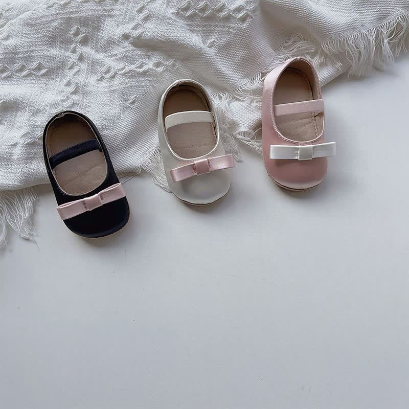 Color-block Bow Ballet Round Toe Mary Janes - image 4