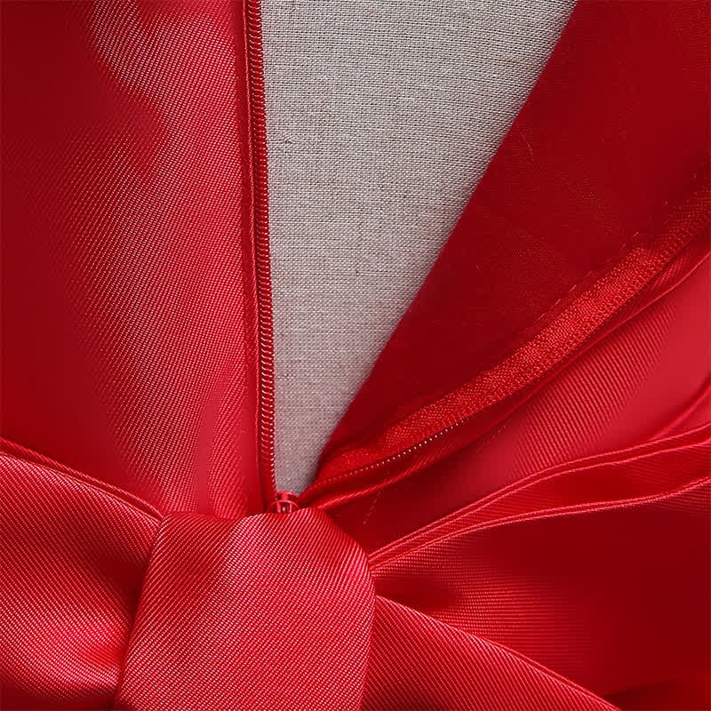 Mesh Bow Pearl Floral-embroidered Sleeveless Maxi Dresses - image 22