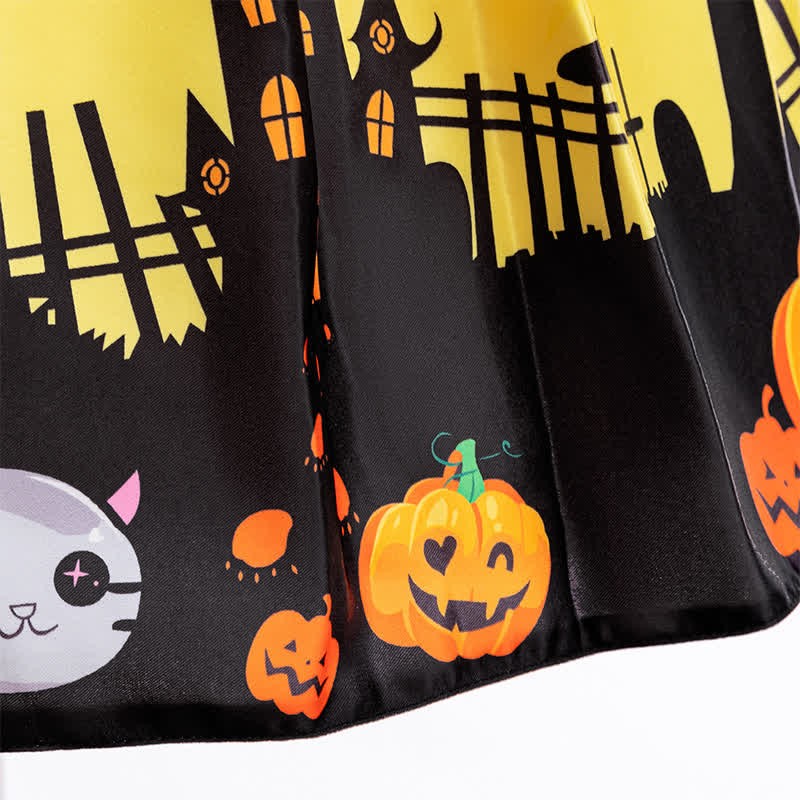 Satin Bow Short Sleeve Mid-long Dresses - image 7