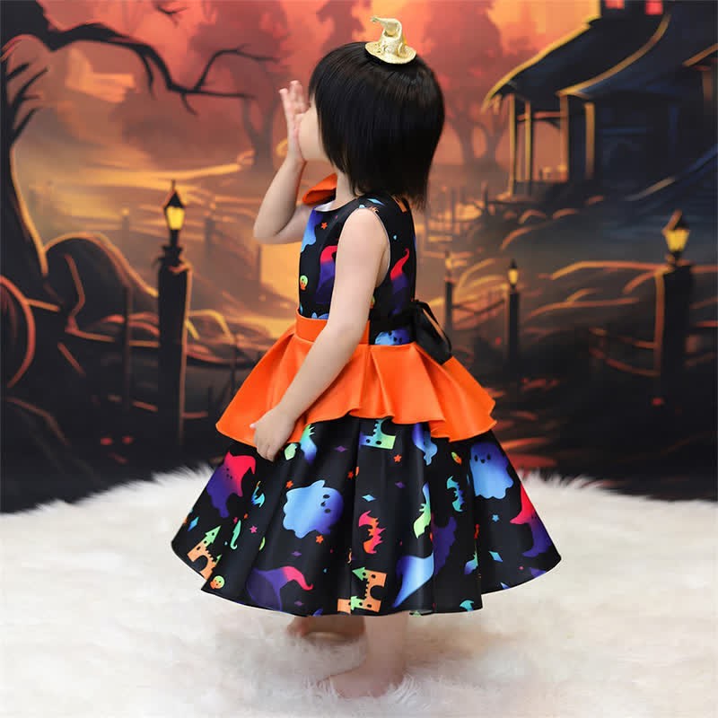 Satin Bow Pleated Sleeveless Mid-long Dresses - image 10