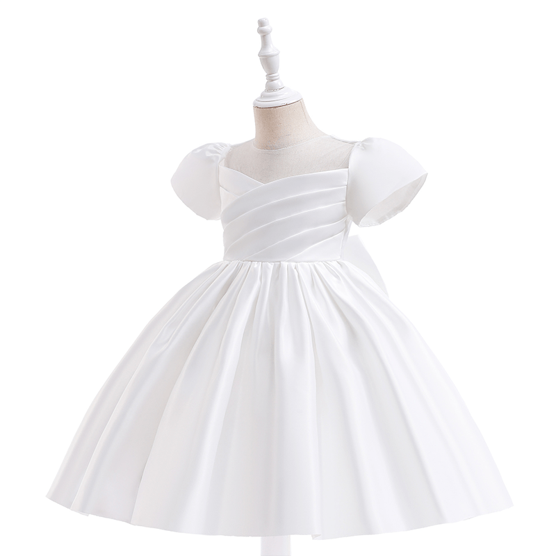 Satin Split Joint Short Sleeve Maxi Dresses - image 19