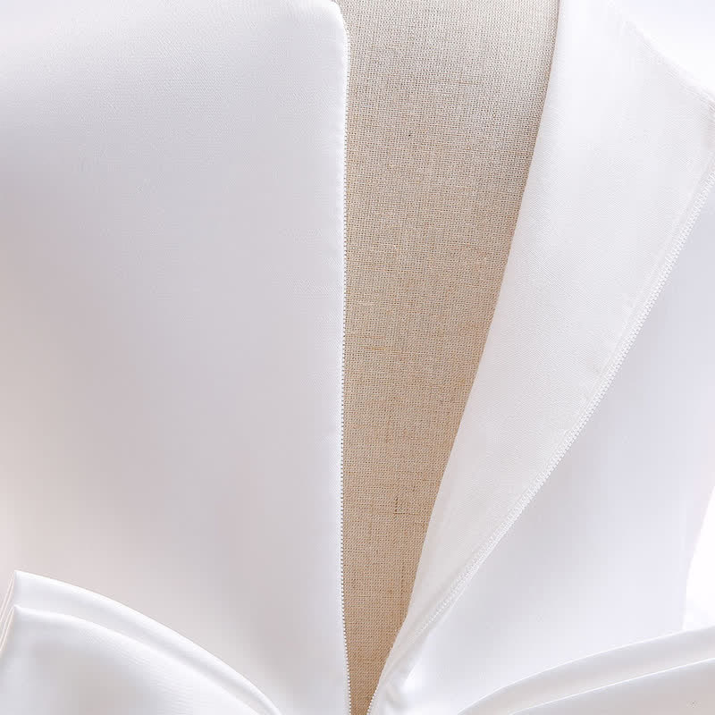 Satin Split Joint Short Sleeve Maxi Dresses - image 23