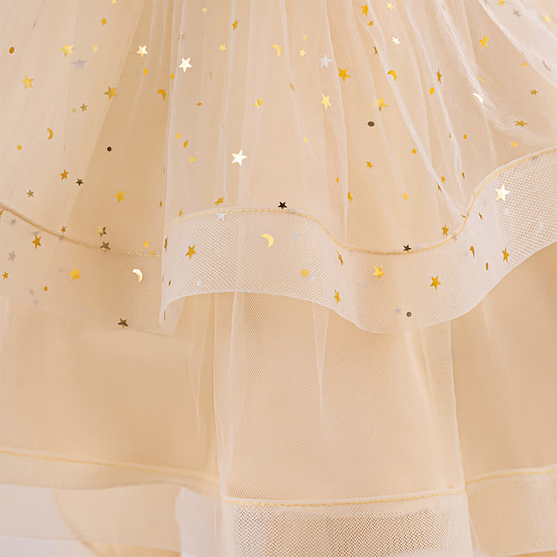 Sequins & Mesh Bow Sequins Sleeveless Maxi Dresses - image 7