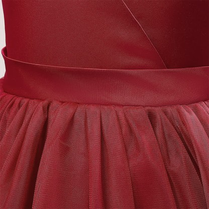 Satin & Mesh Bow Sleeveless Maxi Dresses - image 33