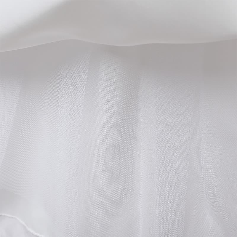 Satin & Mesh Bow Sleeveless Maxi Dresses - image 7