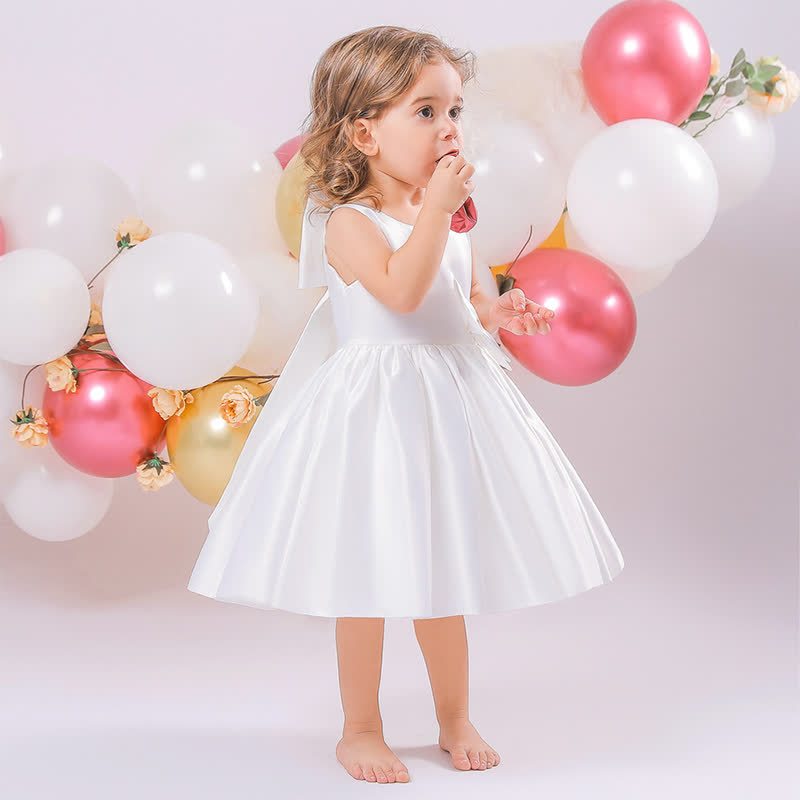 Satin Bow Sleeveless Maxi Dresses - image 6