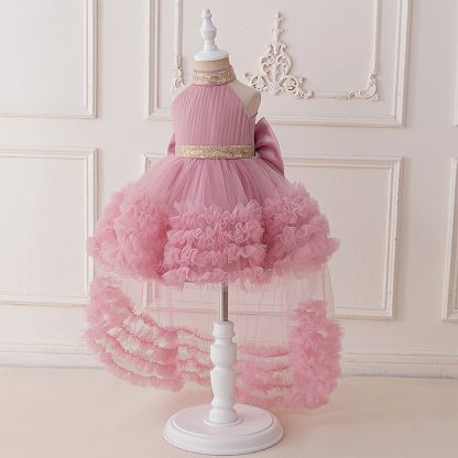 Mesh Bow Sequins Sleeveless Maxi Dresses - image 2