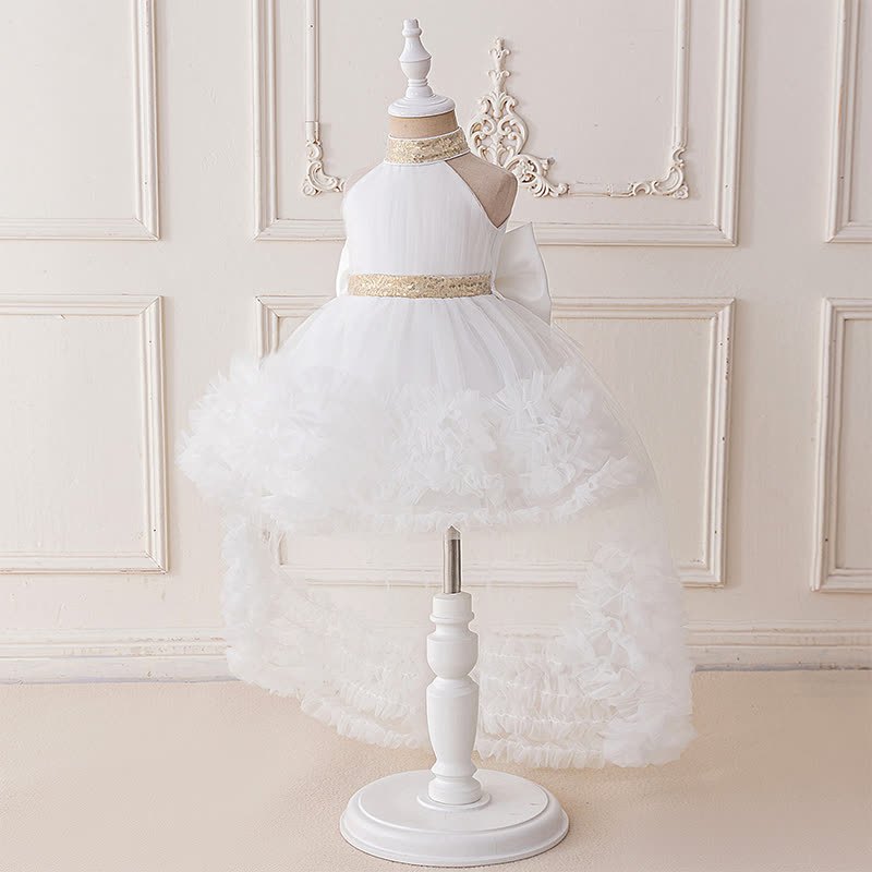 Mesh Bow Sequins Sleeveless Maxi Dresses - image 11