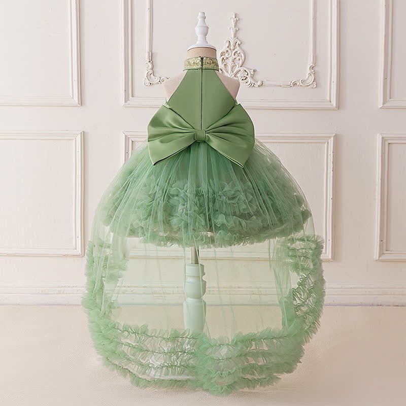 Mesh Bow Sequins Sleeveless Maxi Dresses - image 31