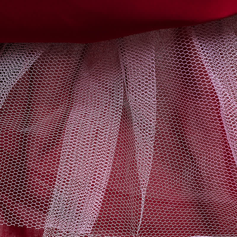 Satin & Mesh Bow Sleeveless Maxi Dresses  - image 29